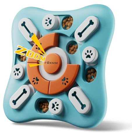 FOXMM Dog Puzzle Toys,Interactive Dog Toys for IQ Training&Mental Enrichmet,Fun Squeaky Dog Toy for Slow Feeder,Dog Foog Treat Puzzle Game,Dog Toy for Small Medium Large Dogs&Cats