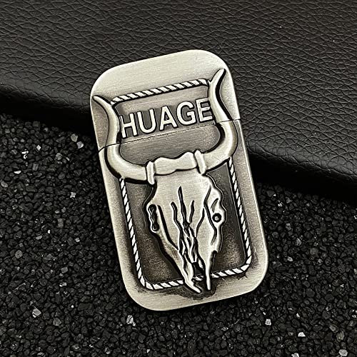 DFGHJK Enthusiasten Tiger Kuh Gas Licht Farbe Winddicht, Gravieren Feuerzeug, Punkt Tabak Point Feuer Radibutan Expansion Rote Flamme Männer Bar Rauchen Gadget (Color : D)
