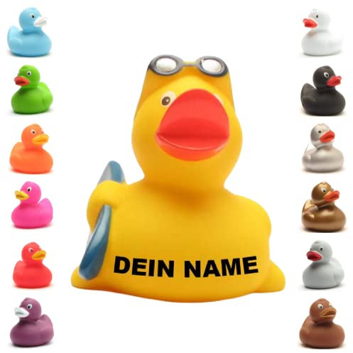 Badeente - personalisierbar (Surfer Ente)
