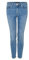 OPUS Damen Skinny | Skinny Jeans ELMA Ocean Blue Low Rise mit Stretch-Anteil Ocean Blue Washed, 44 L30