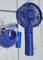 Handheld Fan Portable Fan Rechargeable 3 in 1, Hand Held Fan Battery Powered USB, Mini Fan Portable Hand Fan Foldable with 3 Speed, Small Fan Desk fan Neck Travel Fan for Office, Home, Trip (BLUE)