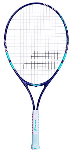 Babolat, Tennisschläger Modell B Fly, Größe 25, Blau/Rosa, Inklusive Schutzhülle, Leicht und Handlich, Ideal für Anfänger, Integrierte Lernhilfen, Geeignet für Spieler von 135 bis 145 cm