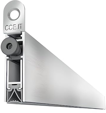 Gedotec joint de sol abaissable | 1 joint de porte 12 x 40 mm | SQUADRETTE | longueur 830 mm - raccourcissable | joint de sol abaissable pour portes