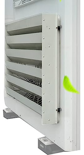 Universal Outdoor Ac Unit Cover Defender Klimaanlage Deflektor,strapazierfähige Luftauslass-windführungsabdeckung Mit Anti-direkt-blas-luftleitblech, Schutzabdeckung Für Wärmepumpe/kondensator