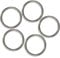 UCLEVER 5 Stück Rundringe Edelstahl 304 geschweißt 8 x 50 mm Rundring O Ring Edelstahlring wetterbeständig rostfrei belastbar