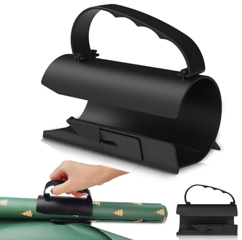 Geschenkpapier Schneider Rollen, Papierschneider, Roll Papier Schneidegerät, Geschenkpapier Cutter Tragbare, Schneider Werkzeug für Roll Papier Weihnachten Geburtstag DIY Geschenk (1)