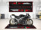wibeart MPM Motorradmatte für RSV4, waschbar, rutschfest, öl- und wasserabweisend, für die Nutzung in Garage, Ausstellungsraum und Werkstatt | Größe 1: 86.6 x 39.4/220 x 100 cm