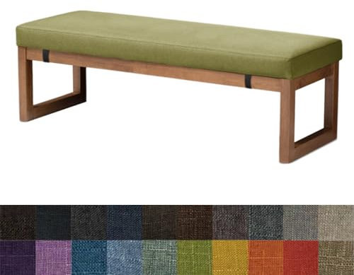 Kimgull Bankauflage Sitzkissen Bank Bankkissen Sitzauflage Sitzpolster Sitzbank Auflage Polster fur Banke Kissen Kissenauflage for Küchenbank Gardenbank Essbank (60 X 40 X 5CM Fruchtgrün)