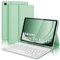 Funda con Teclado para Samsung Galaxy Tab A9+ 11'', Teclado Bluetooth Inalámbrico Desmontable con Funda y Portalápices para Samsung Galaxy Tab A9 Plus 11 Pulgadas 2023(SM-X210/X216/X218), Verde Claro