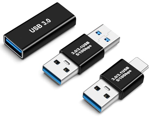 BORLTER CLAMP Accoppiatore USB 3.0 Maschio Femmina, Accoppiatore cavo USB 3.0 tipo C - USB A 3.0 Maschio, per il Collegamento del Cavo USB Maschio femmina, connettore di estensione