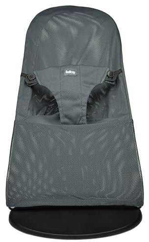 Bezug auf Babywippe - Netzgewebe. Bezug Sommer Belltop kompatibel mit BabyBjörn Wippe. Babysitz mit thermoregulierender Wirkung. Baby-Schaukelsitz. Sommerlicher Babybezug: bequem und tmungsaktiv -Grau