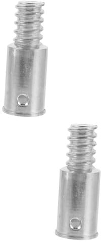 SEWOART Besenstiel Gewinde 2st Austausch Der Mopp-stielspitze Besenstiel Mit Gewindespitze Besenstielteile Besenstieladapter Besenstielaufsätze Besenstiel Mit Gewindeende Aluminiumlegierung Silver
