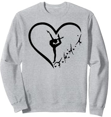 Gymnastik Herz für Gymnastik Mädchen Sweatshirt
