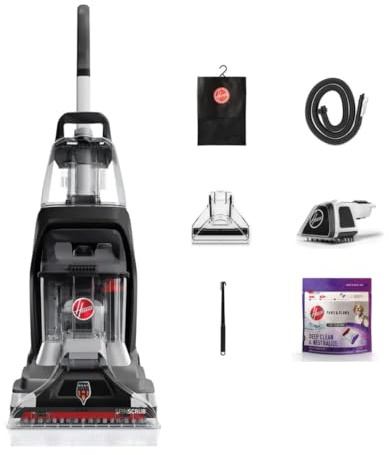 Hoover PowerScrub XL Pet Carpet Cleaner Machine for Carpet and Upholstery, Deep Cleaning Shampooer Machine with Multi-Purpose Tools, Powerful Suction, Pair with Hoover Cleaner Solution