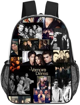 ILWVWVHK The Vampire diaries Backpack Odorless Transparent PVC Swim Bag Clear Waterproof School Rucksack for Boys Girls Kids
