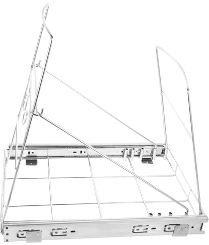 Gatuida Étagère Coulissante sous Évier Réglable pour Poubelle de Cuisine Support Robuste et Installation Facile pour Rangement sous Placard