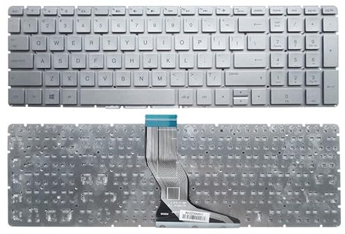 LXCOZED US Laptop Keyboard For HP 15-DY 15M 15g-br 15g-bx15s-eq 15s-er 15s-fr 15s-fq 15Q-BD 15-CC 17G-BRTPN-C129 C130 Q192 Q193 Q191(US silver NO Backlit)