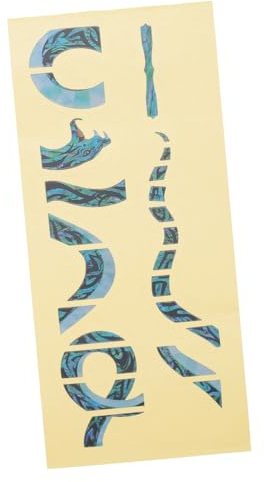 Dekorativer Fingerboard Aufkleber für Akustik und E-gitarre | Selbstklebend aus Papier, Wasserfest und Stark Haftend, Frei Platzierbar der Oberfläche