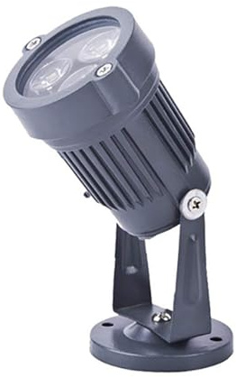 THEGA LED-Gartenleuchten – 3-W-LED-Flutlicht Den Außenbereich, Wasserdichter Projektionsscheinwerfer P67 Werbeschilder, Bodenleuchte Rasen Und Garten(White,3W(12V))