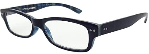 Foster Grant Reading Glasses with Multicolour Stripe Case +3.50 =+3.50 strength