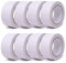 gws Putzband 8 Rollen PVC glatt weiß Abklebeband leicht abrollbar Maler-Schutzband in Profi-Qualität versch. Farben & Breiten je Rolle 33 m x 50 mm