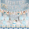 Sursurprise Winter Onederland 1. Geburtstag Dekorationen für Junge - Luftballons, Schneeflocke Foto Banner für Ersten Geburtstag Party