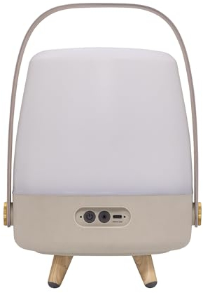 Kooduu - Lite-up Play Mini Sound by Sound by JBL Lautsprecherlampe - Tragbar und Kabellos - Bluetooth-Verbindung und hochwertiger Klang, Sand - Beige