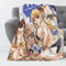 Zhongkaihua Fairy Tail Decke Flanell 3D Druck Fairy Tail Merch Fleece Decke Nickerchen für Bett Home Office Couch Sofa Weihnachtsdecken Überwurf Geburtstagsgeschenke
