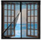 Fliegengitter Fenster Magnet 120x120cm Schwarz,Mückenschutz Fenster Magnet,Insektenschutz Fenster Magnet mit Selbstklebeband für Fenster Hält Käfer/Fliegen/Mücken Draußen