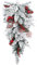 SHACOS Weihnachten Teardrop 76 cm, Weihnachten Swag, Weihnachtskranz Deko, Weihnachtsgirlande, Weihnachtsträne, Tannenkranz Künstlich Weihnachtsdeko Kranz Weihnachten Türkranz für Tür, Kamin, Wand
