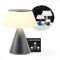 Lexon Lampe de chevet LED LUMA L, Grande lampe de table sans fil tactile avec variateur d'intensité et synchronisation multi lampes, 9 couleurs de lumière rechargeable - Gris métal