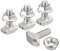 QUARKZMAN Bulloni a T in M6x16mm e Dado Esagonale Flangiato M6, 20 Set Vite Scorrevole con Perno a Forma T con Testa a Martello per Profilo Alluminio Serie 30