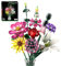Flowers Bouquet Building Set, Flower Botanical Collection Building Kit Toys Office Home Decoration, Valentine Day, Birthday, Mother's Day, Valentine Gift for Him and Her Kids Adults(No Vase)-699Pcs