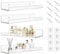 4 Stück Wandregal Acryl, 30cm Kleberegal Schweberegal Regal Wand Kinderzimmer Dekorative Wandregale für Wohnzimmer, Schlafzimmer, Badezimmer, Küche