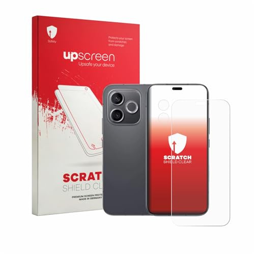 upscreen Schutzfolie für Honor 600 Lite (Display+Kamera) – Made in Germany, Kristall-klar, Kratzschutz, Anti-Fingerprint