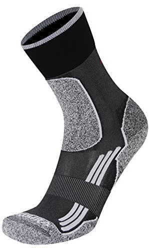 RYWAN No Limit Walk Unisex Socks Wandersocken, Mehrfarbig (Black/White), 44-46