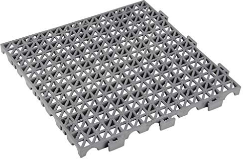 Cofan Loseta Alveolada | Set de 4 Unidades | Color Gris Claro | Material PVC | Medidas 33 x 33 x 2 cm | De fácil montaje y anclaje perfecto