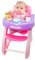 JC Toys- Muñeca Lots to Love Babies de 36 cm de Vinilo Suave, Incluye Trona y 7 Accesorios Comer, Ideal para Jugar, Rosa y Morado, diseñado por Berenguer, +2 años