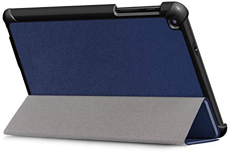 Kepuch Custer Funda para Samsung Galaxy Tab A 8.0 2019 P205 P200 with S Pen 4G,Slim Smart Cover Fundas Carcasa Case Protectora de PU-Cuero - Azul