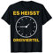 Ossis DDR Geld Nostalgie Spruch T-Shirt für Ossis und Ostdeutsche - 3/4 Ärmel, Schwarz, S, Unisex, Herren, Klassische Passform, Crew Neck, T-Shirt mit Weste, Geburtstag, Unique DDR Time-Telling Design