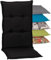 Beo® Turin Hochlehner Gartenstuhlauflagen | Waschbar & Atmungsaktiv | Made in EU, Öko-Tex Standard | UV-beständig, 118x46x8 cm | Komfortable Sitzkissen Outdoor