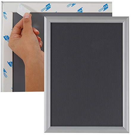 DISPLAY SALES Klapprahmen (2 St.) selbstklebend DIN A3 Postermaß Plakatrahmen Wand Fenster