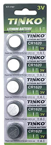 CR1620 Batteries x 5 3V Button Cell Lithium Battery Tinko Extra Long Life DL1620, ECR1620, BR1620
