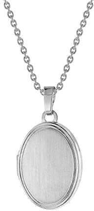 trendor Medaillon mit Damen-Halskette Silber 925 75742-40 40 cm
