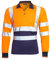 shelikes Mens Hi Vis Viz Polo Tshirt Top Long Sleeve Polos Shirt Workwear High Visibility Tee Shirt