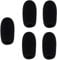 Microphone Foam Covers Gooseneck Condenser Mic Windscreens 5pcs - Black (62x14mm)