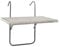 Spetebo Balkon Hängetisch Rattan Optik in grau - 60x40 cm - Klapptisch höhenverstellbar Tisch klappbar Balkon Hängetisch