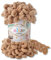 Alize 100 g Puffy Wolle in 62 Auswahl Schlaufenwolle Stricken und Häkeln ohne Hilfsmittel (262 | Beige)