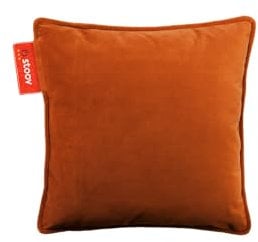 STOOV Ploov - Kabellose Wärmekissen - Infrarot mit Abschaltautomatik - 4.5 bis 9 Stunden wärme - 45x45 cm - Samt Zimtorange