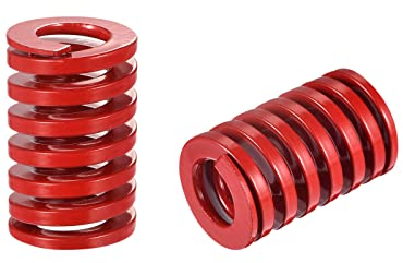 sourcing map 3D Drucker Form Feder 2Stk TM 20mm OD 30mm lange Spiralprägung mittlere Kompressionsform Form Federn für 3D Drucker elektrisch Teil Rot